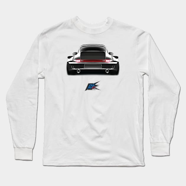 porsche 911 rwb black Long Sleeve T-Shirt by naquash